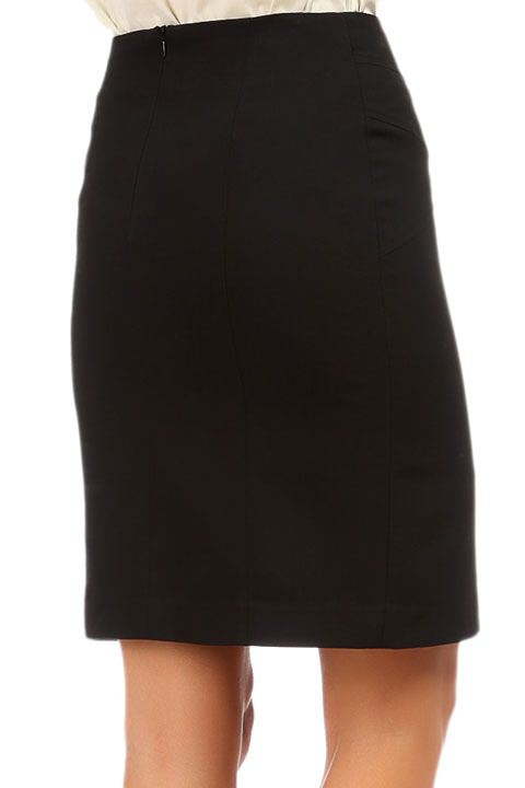 Фото товара 6589, черная офисная юбка