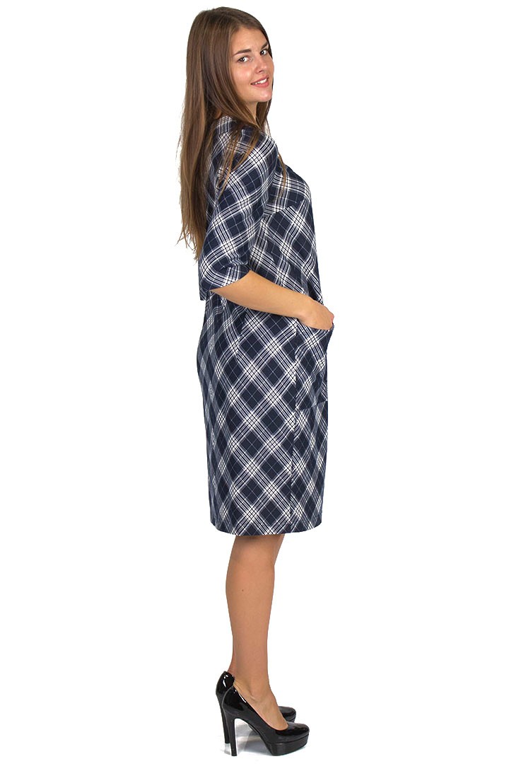 Фото товара 20206, платье в клетку